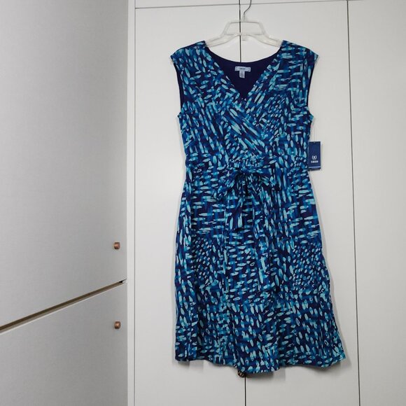 Izod Sleeveless A-Line Dress 100% Cotton Size 4 - Picture 1 of 7